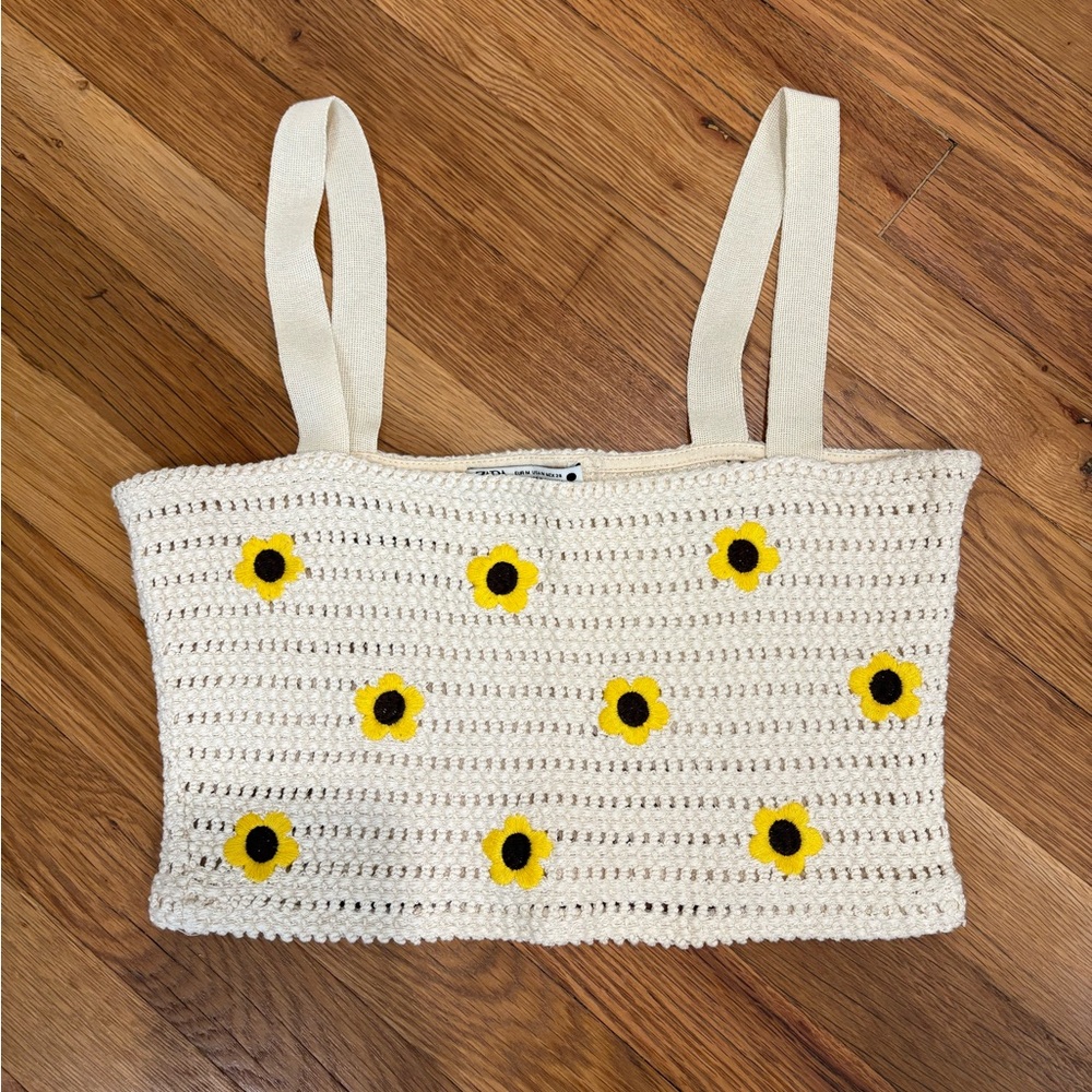 Zara Crochet Crop Top